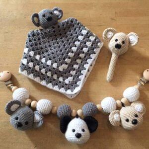 16-20 Opskrift til Barselssæt med bamsehoveder