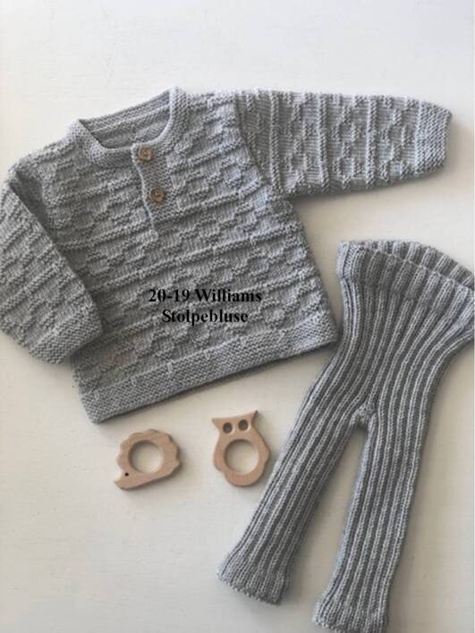 Opskrift til Williams Stolpebluse i Blend Bamboo eller Extrafine merino 150