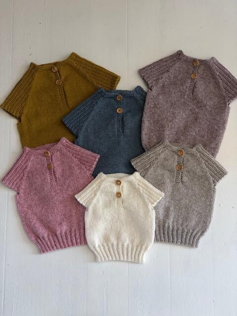 Opskrift til Vest med ribærmer i Cotton merino