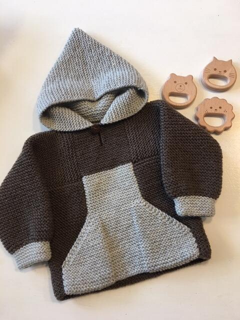 Opskrift til Sweaters med hætte i Extrafine Merino 120