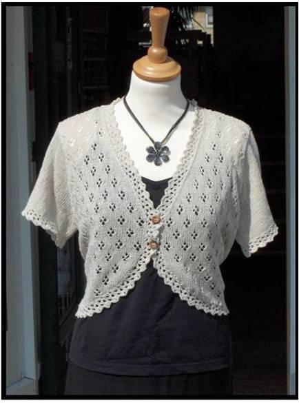 Opskrift til sommerbolero i Blend Bamboo