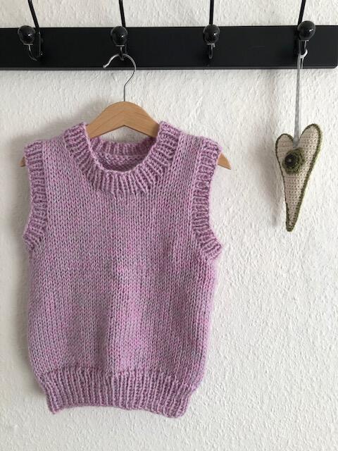 Opskrift til Easy Peasy vest til børn