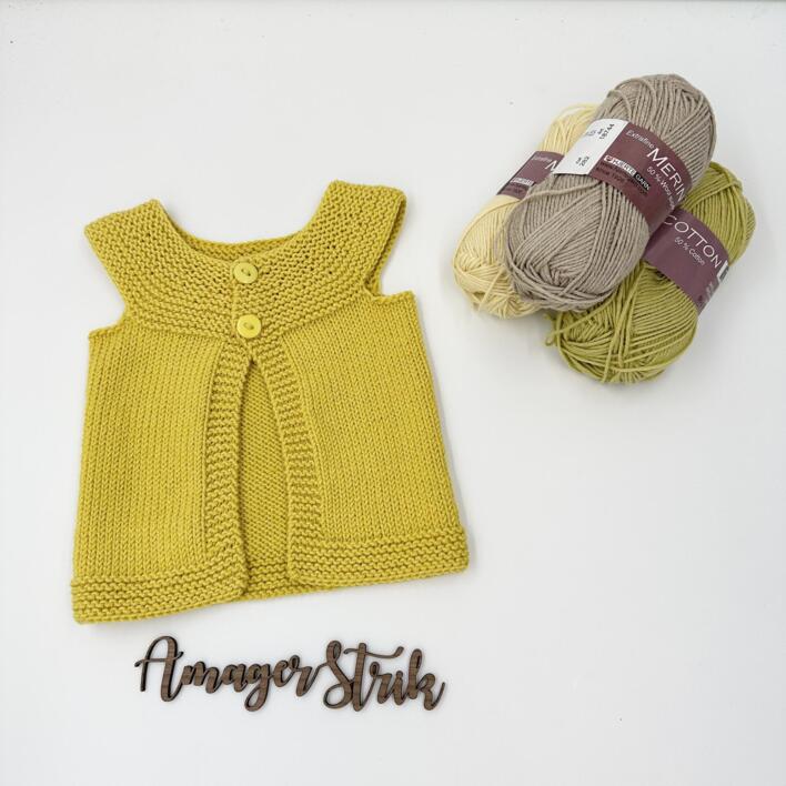 Opskrift til Cirkelines vest i Extrafine merino 120 eller Merino Cotton