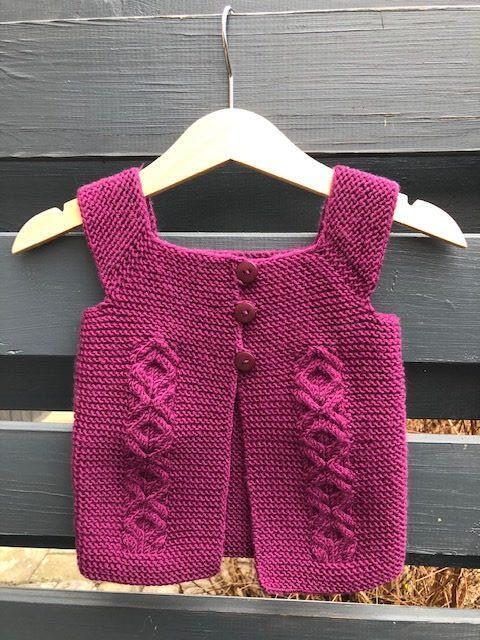 Opskrift til Kys og kram vest Extrafine merino 120