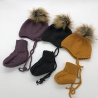 Strikkekits til Amager Striks Hue sæt i Extrafine merino 120