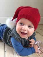 Strikkekits til Nissehue i Cotton nr. 8 (100% bomuld)