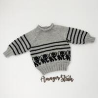 Opskrift til Elefantblusen i Extrafine merino 120