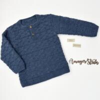 Opskrift til Williams stolpebluse junior i Extrafine merino 120