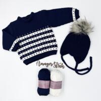 Opskrift til Nordisk sweater og djævlehue i Merino Cotton