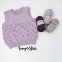 Opskrift til Nora's vest i Extrafine merino 150