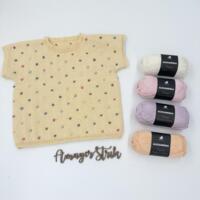 Strikkekits til Perle top i Alexandria