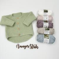 Strikkekits til Basic trøje i Blend Bamboo