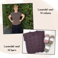 Opskrifter til Lavendel vest til børn og voksne