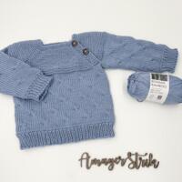 Opskrift til Top-down snoningsbluse i Bommix Bamboo