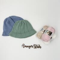 Opskrift på bøllehat til piger og drenge i Alicante Cotton