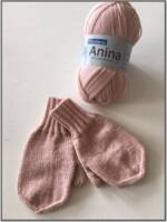 Opskrift på vanter til børn i Anina