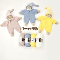 19-02 Opskrift til Pif og Puf i Hjertegarns Cotton nr. 8