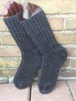 16-27 Opskrift til Rib strømper i Basic