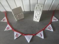 Opskrift til Vimpel med “God Jul” i Cotton nr. 8